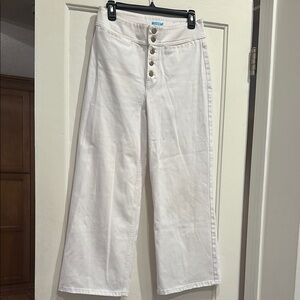J. McLaughlin White Button-Fly Women's Jeans